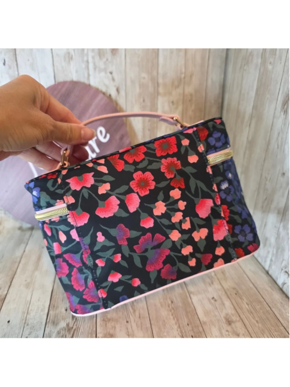 Carolina Herrera Floral Cosmetic Bag NWOT